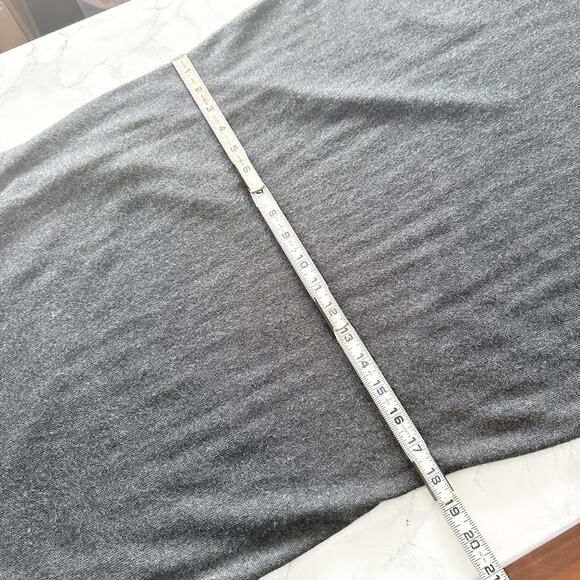 LRL Silk & Cashmere Sleeveless Gray Cowl Neck‎ Midi Dress Women's Size XL - Picture 8 of 11